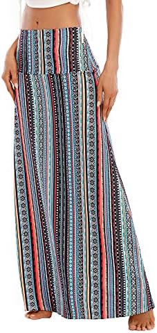 Long Skirts for Women Plus Size Tummy Control Boho Maxi Skirts