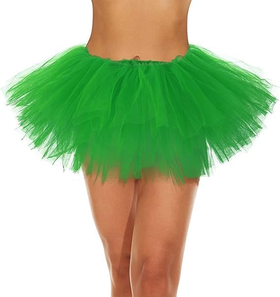 Green Tutu Skirts for Women 5 Layers St Patricks Day Green Tutu