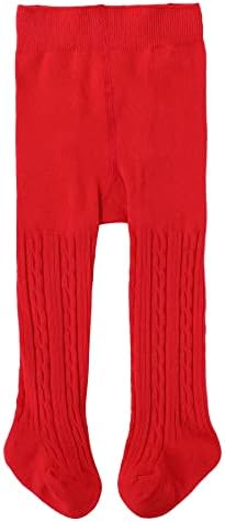 Red Newborn Tights for Baby Girls 0-3 Months Infant Stocking Leggings