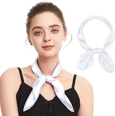 Silk Head Scarf Wrap Neck Scarf Women Silk Feeling Scarf