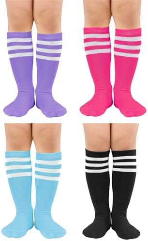 Girls Soccer Socks 4-6 Uniform Stockings