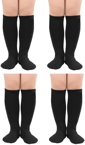 Toddler Black Soccer Socks School Uniform Stockings