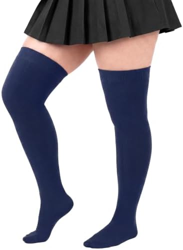 Women's Plus Size Thigh High Socks Over the Knee Socks