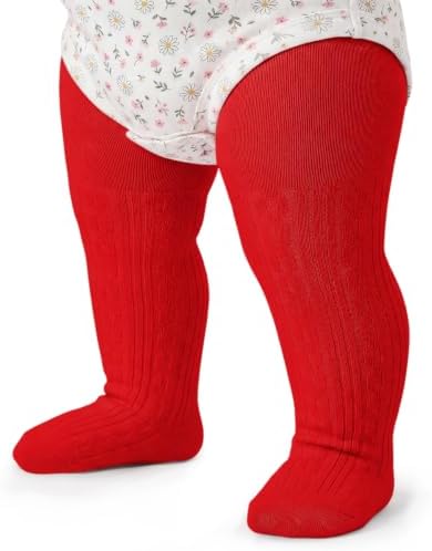 Baby Red Tights 3-6 Months Girl Infant Leggings Cotton Stockings