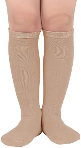 Brown Soccer Socks 10-12 Youth Boys Baseball Football Socks, Khaki