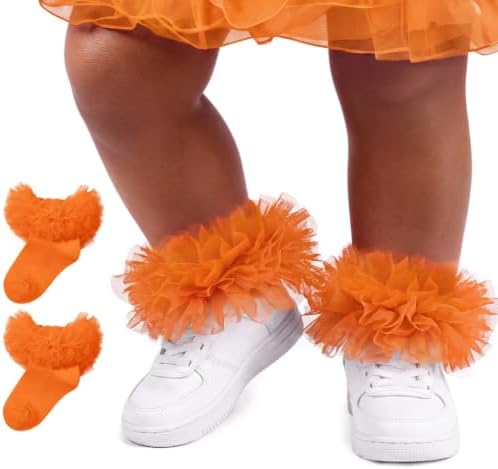 Girls Ruffle Socks 8-10 Years Old Lace Frilly Tutu Socks