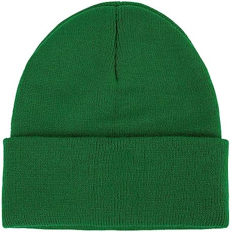 Halloween Cosplay Green Beanie, Unisex Winter Warm Knit Skull Cap