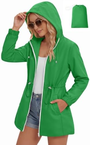 Lightweight Rain Jacket Women Waterproof