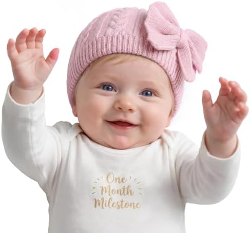 Newborn Baby Girls Winter Hat Cute Bow Infant Beanie