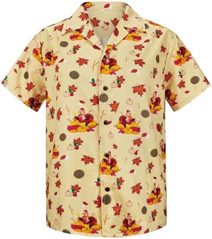Turkey Hawaiian Shirt for Men, Fit for Thanksgiving Party, XL, Turkey